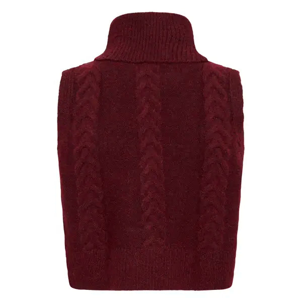 ICHI Albertine Dark Red Vest