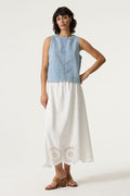 Garcia White Maxi Skirt