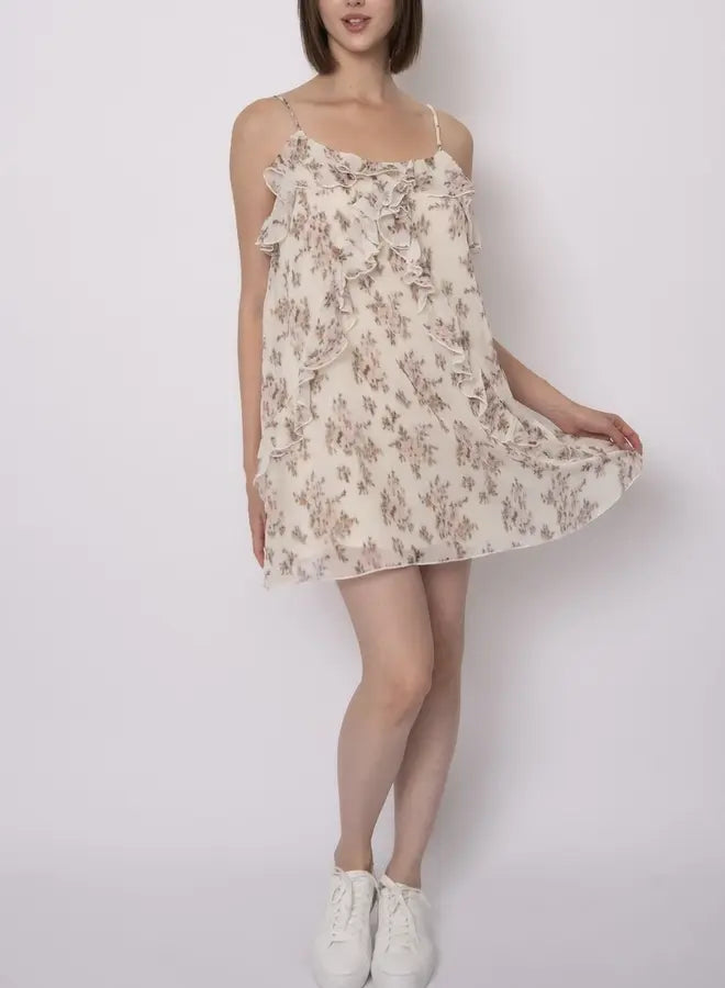 ADEN YORYU CHIFFON DRESS - Peach