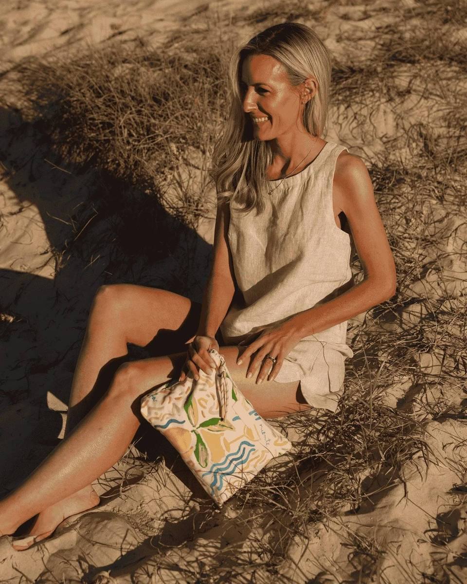 Carly Lemon Pouch
