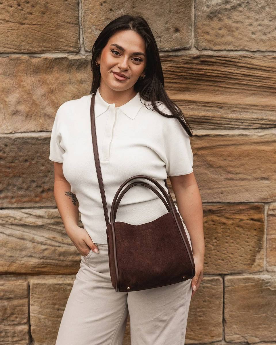 Louenhide | Steffi Mini Tote Brown Suede