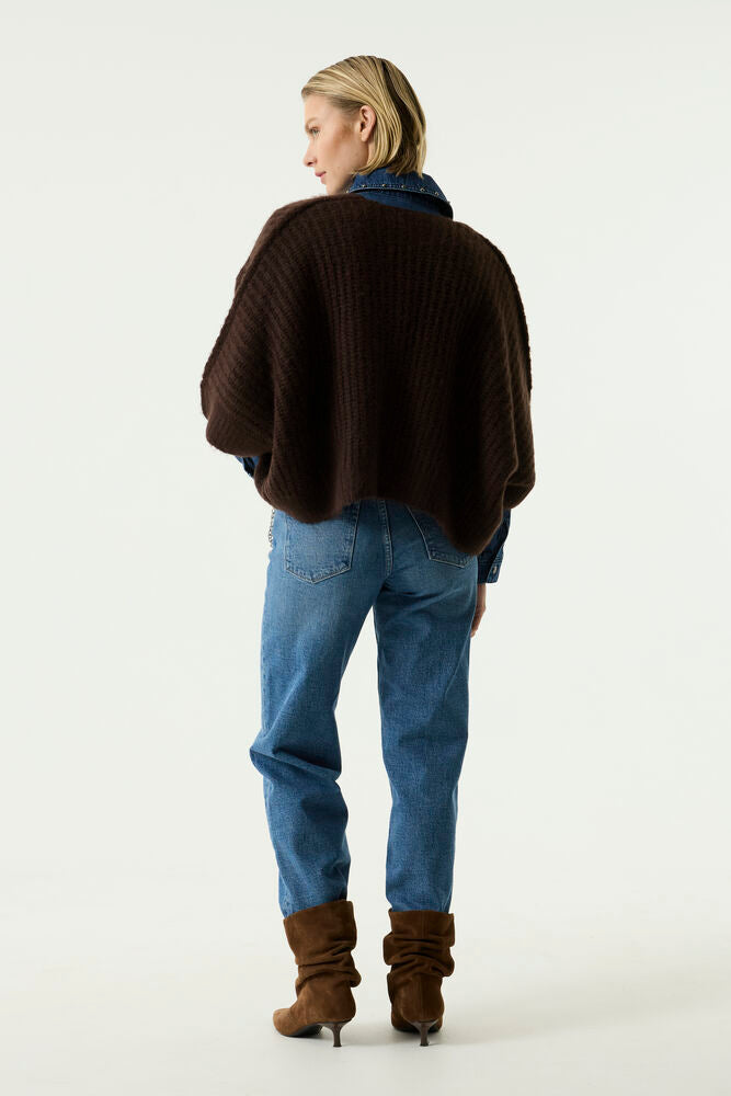 Garcia Brown Wool Blend Cardigan