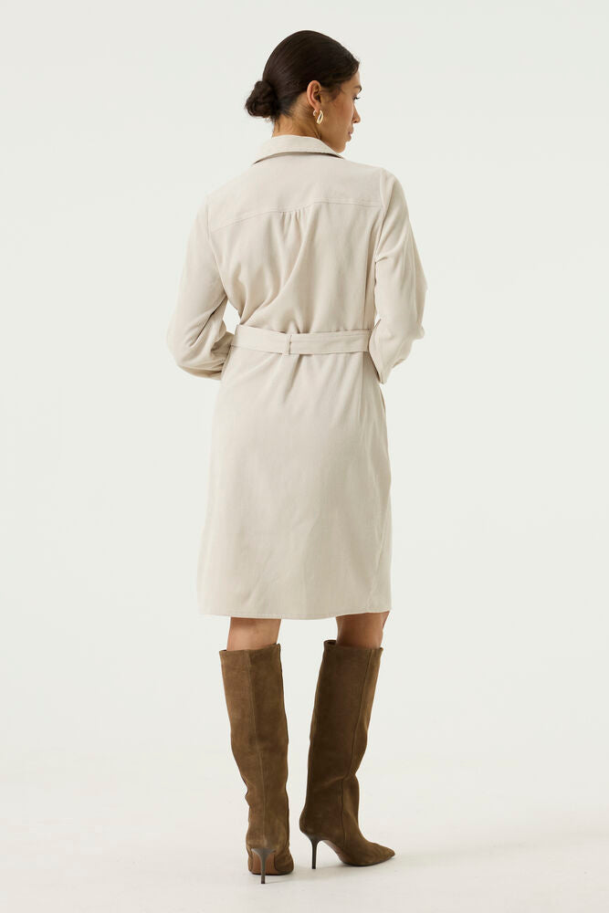 Garcia Corduroy Cream Dress