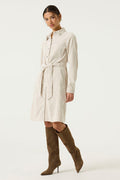 Garcia Corduroy Cream Dress