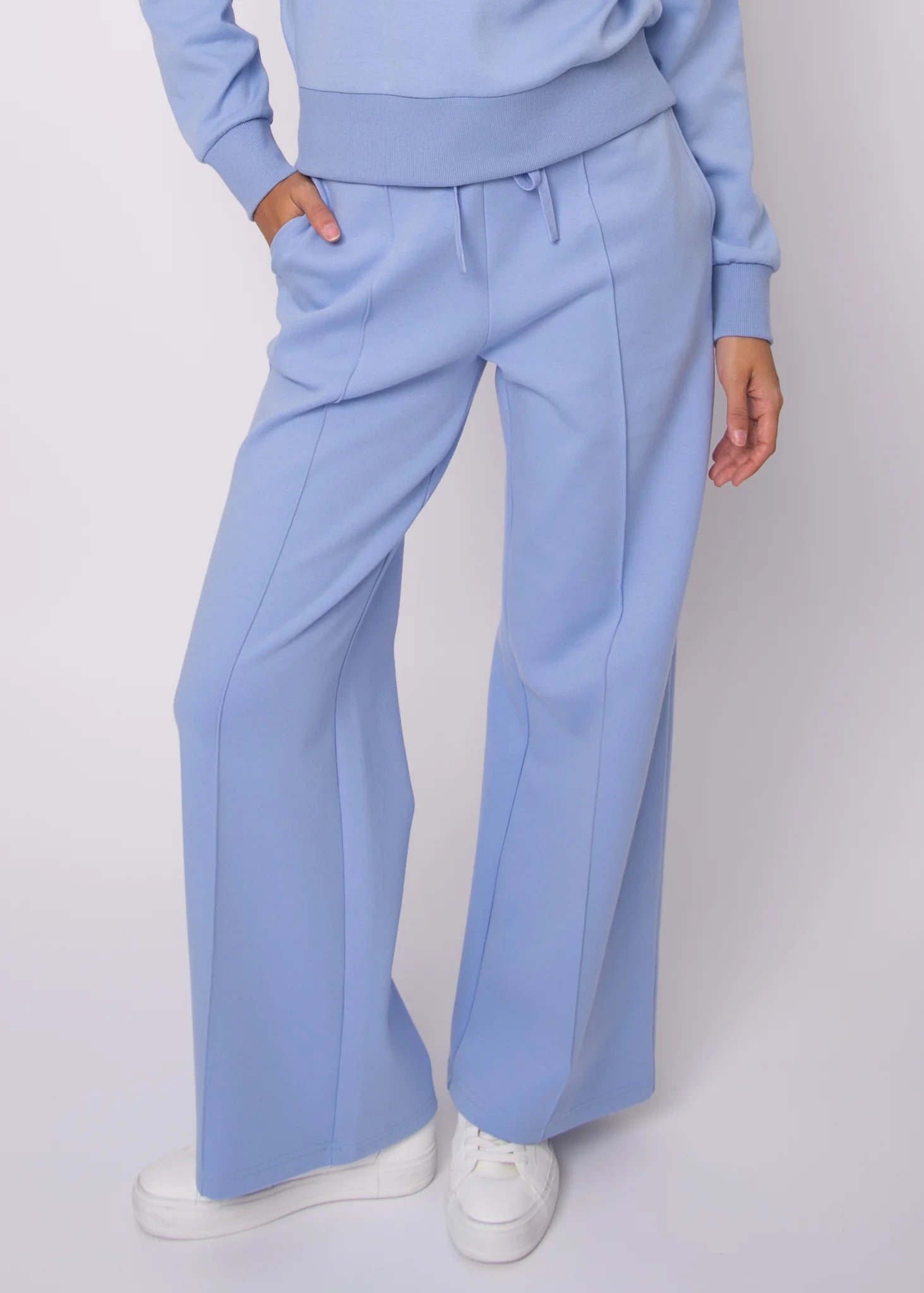 PRIDA COTTON SOFT KNIT PANTS - Blue