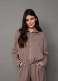 MIDORA SIGNATURE SOFT KNIT ZIP UP