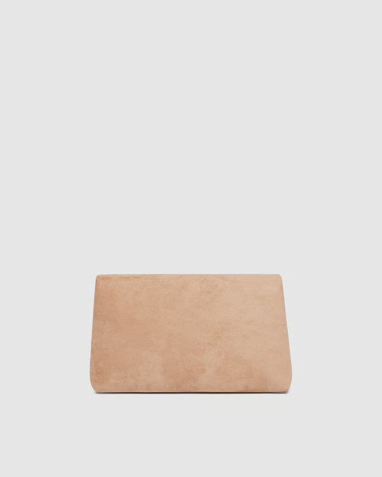 Luka Suede Clutch Honey