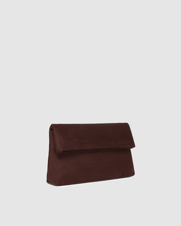 Luka Suede Clutch Brown