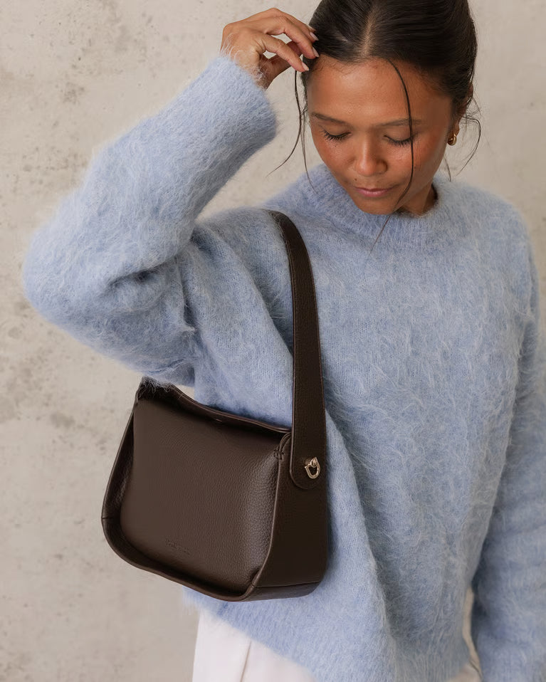 Maddie Shoulder Bag - Chocolate