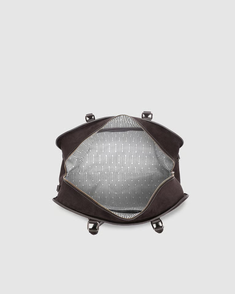 Blair Suede Tote Brown