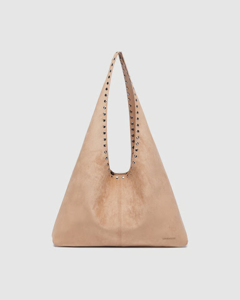 Hailey Suede Shoulder Bag Blonde