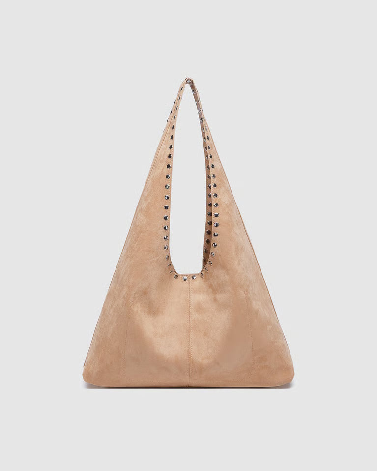 Hailey Suede Shoulder Bag Blonde