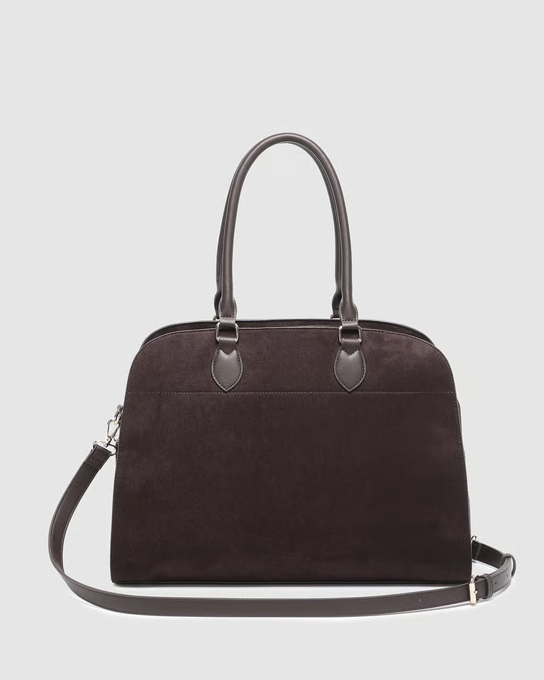 Blair Suede Tote Brown